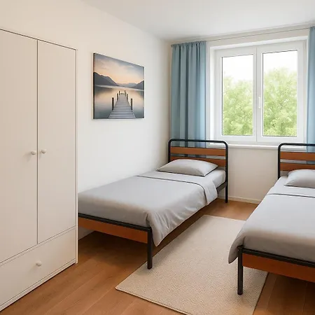 公寓 Monteurszimmer Move-in2stay - Einzelbetten, Smart Tv, Wifi