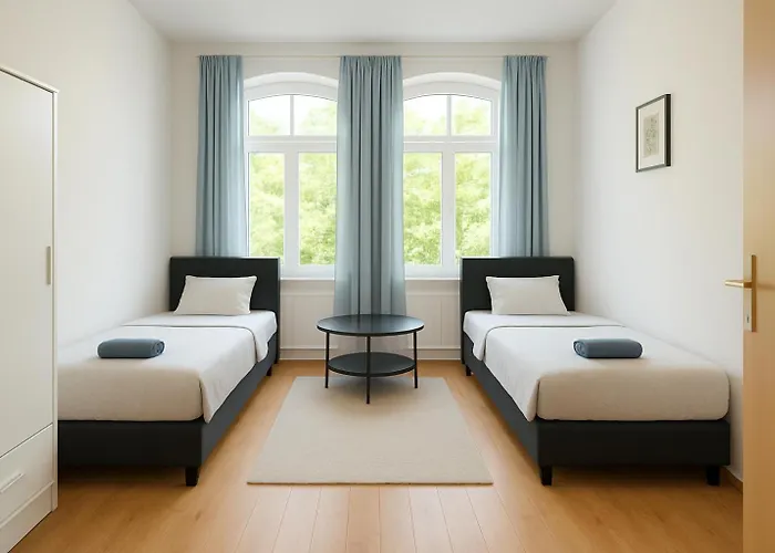 Monteurszimmer Move-in2stay - Einzelbetten, Smart Tv, Wifi *