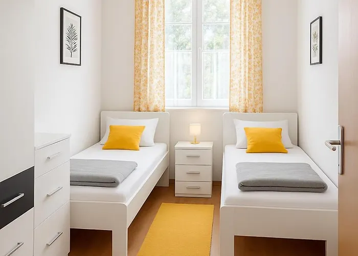 Monteurszimmer Move-in2stay - Einzelbetten, Smart Tv, Wifi *