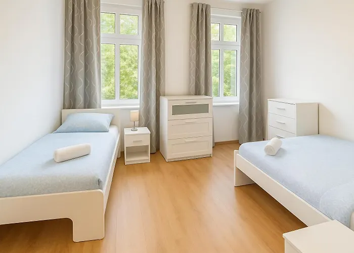 Monteurszimmer Move-in2stay - Einzelbetten, Smart Tv, Wifi Apartamento *